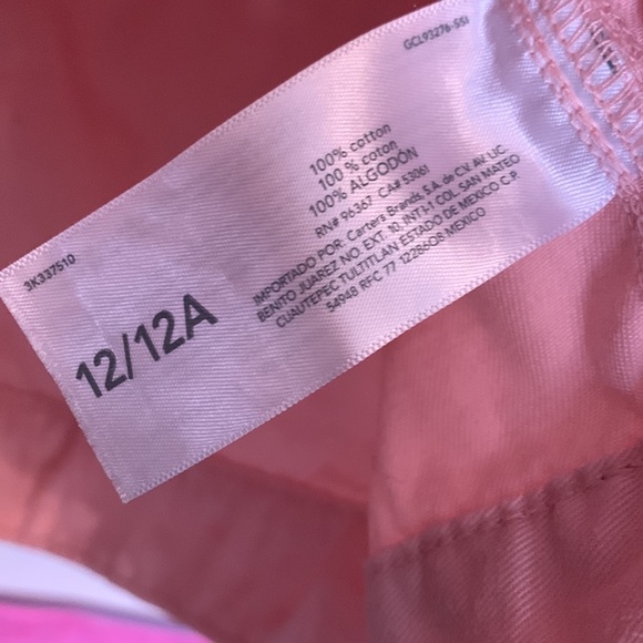 Carter’s Osh Kosh light pink jean jacket NWOT 12/12A - Picture 6 of 7